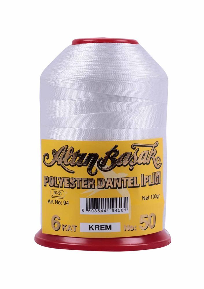 ALTINBAŞAK POLYESTER DANTEL İPİ 50 NO 100 GR 6 ADET