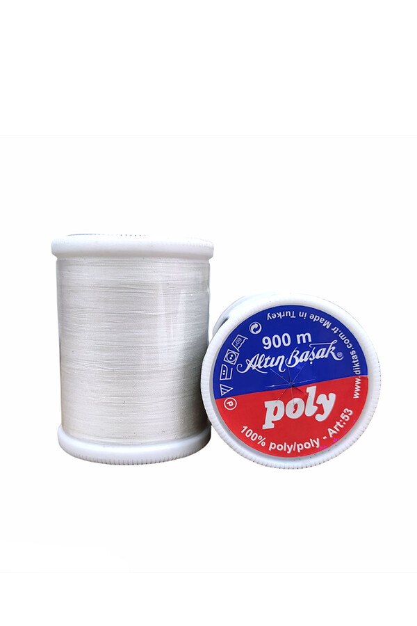 ALTINBAŞAK POLY POLYESTER DİKİŞ İPİ 900 MT - Thumbnail