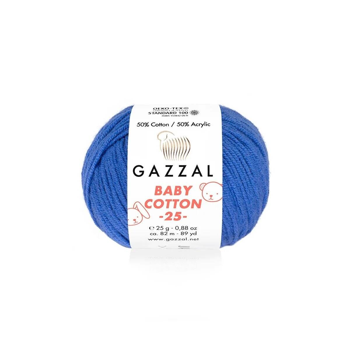 GAZZAL BABY COTTON EL ÖRGÜ İPİ 25 GR 10 LU