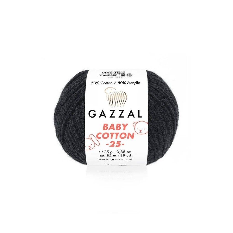 GAZZAL BABY COTTON EL ÖRGÜ İPİ 25 GR 10 LU - Thumbnail