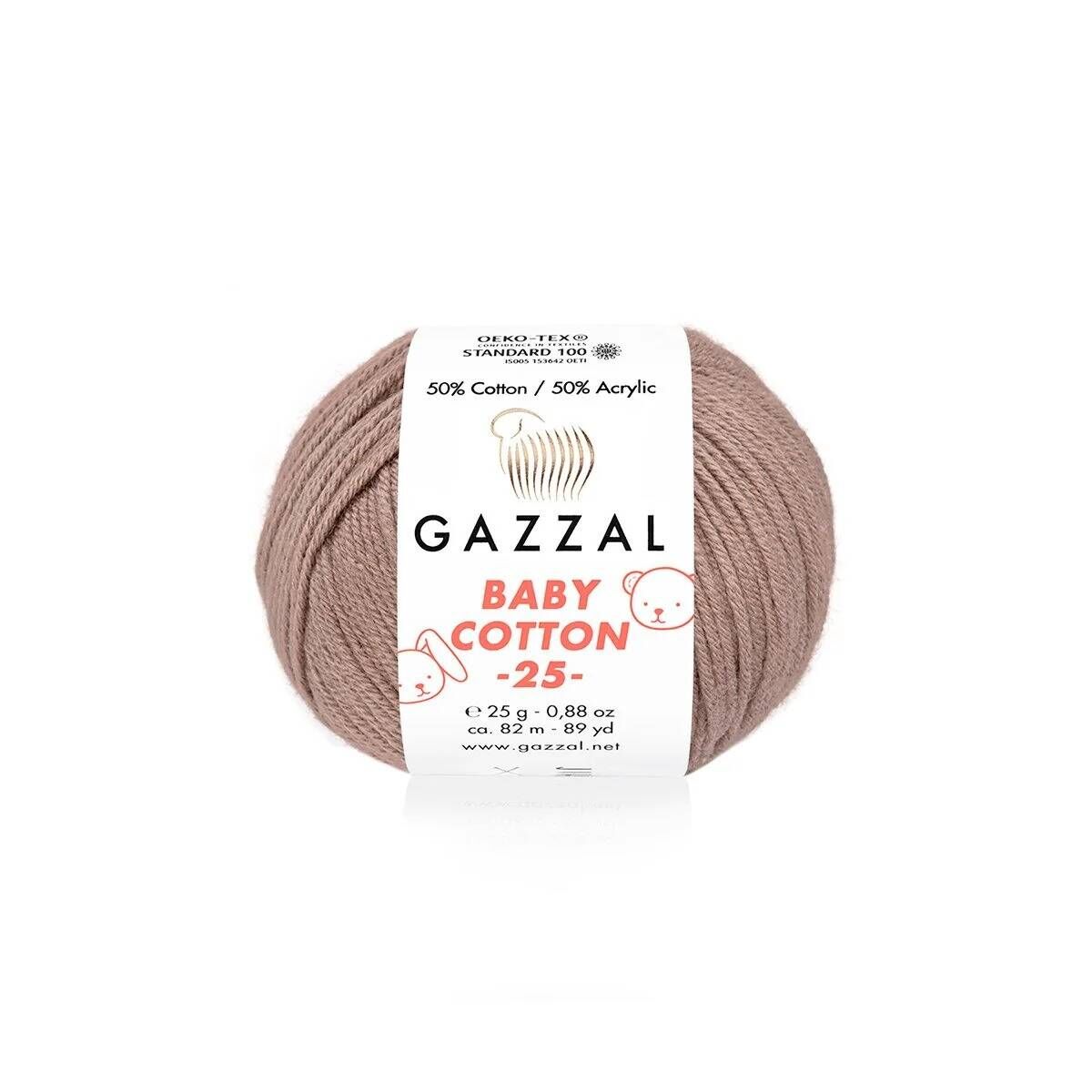 GAZZAL BABY COTTON EL ÖRGÜ İPİ 25 GR 10 LU