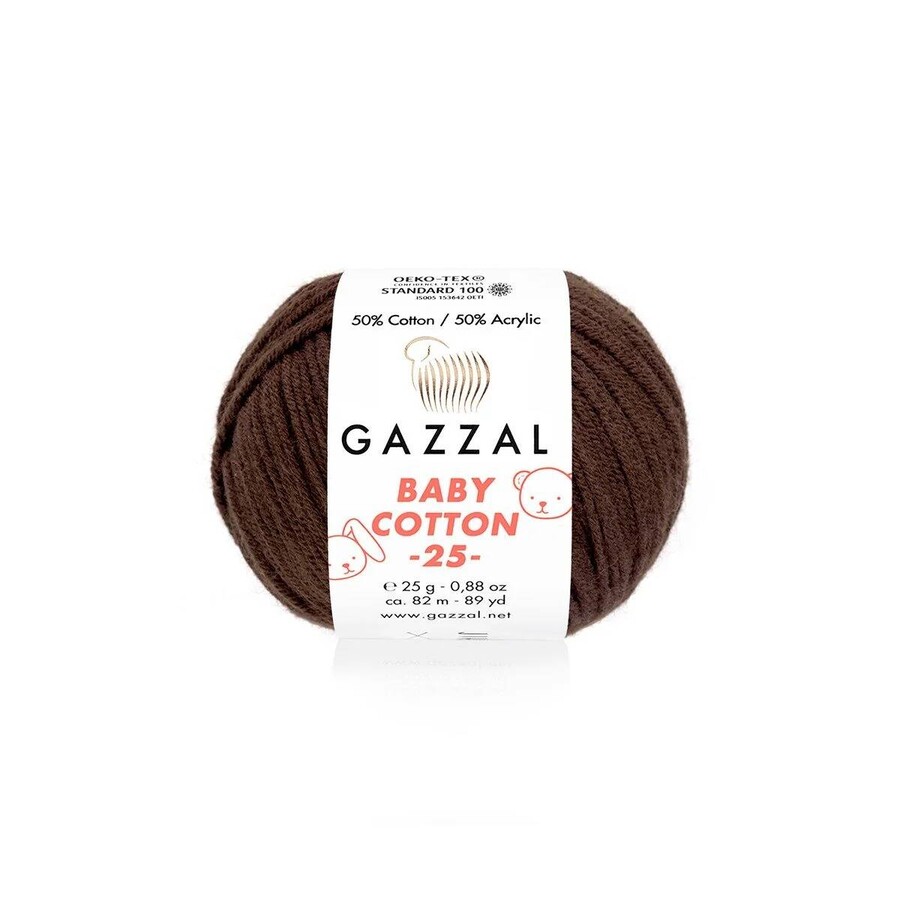 GAZZAL BABY COTTON EL ÖRGÜ İPİ 25 GR 10 LU - Thumbnail