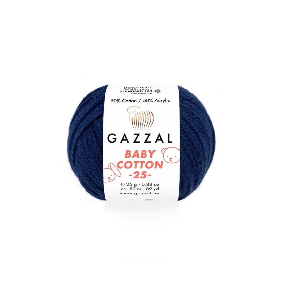 GAZZAL BABY COTTON EL ÖRGÜ İPİ 25 GR 10 LU - Thumbnail