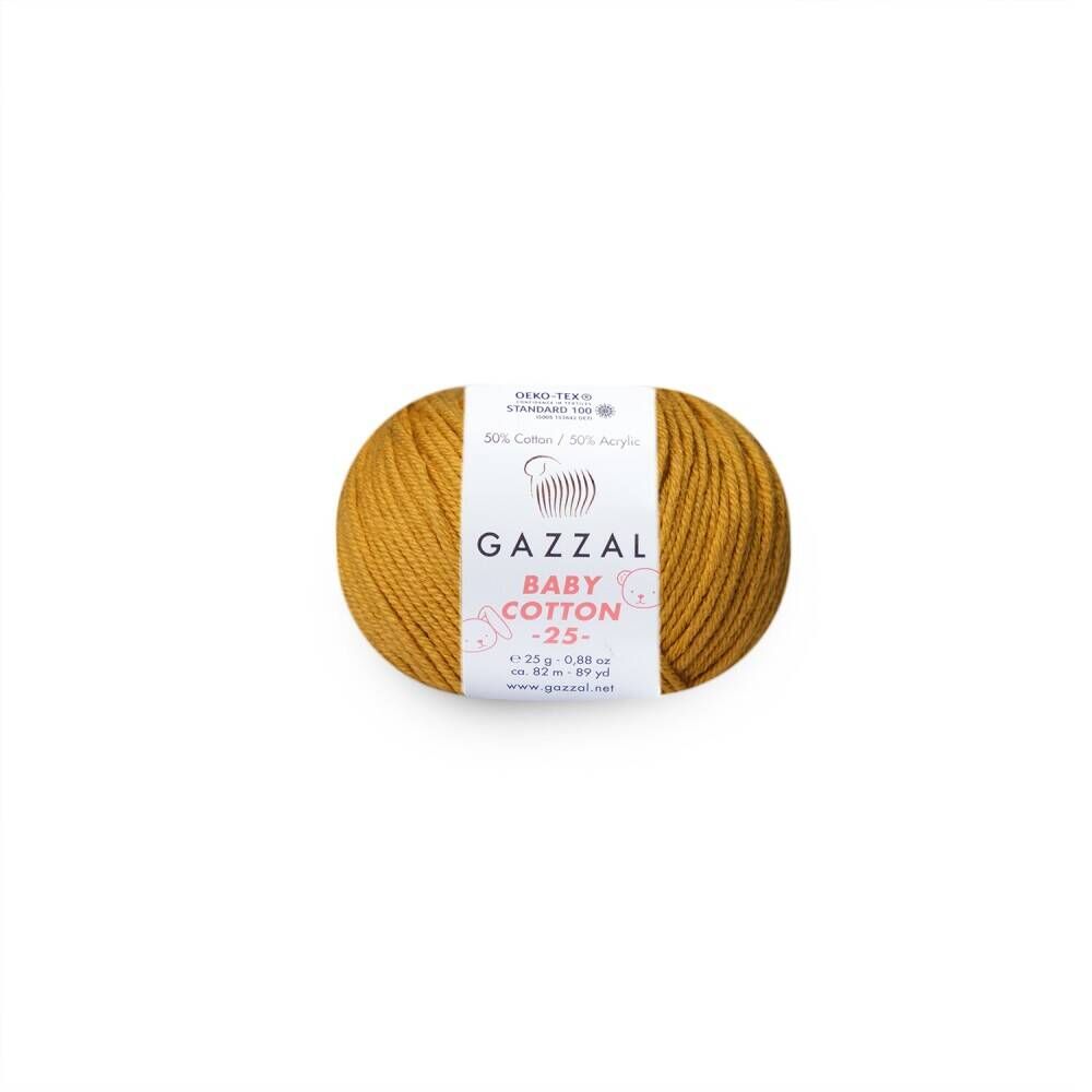 GAZZAL BABY COTTON EL ÖRGÜ İPİ 25 GR 10 LU