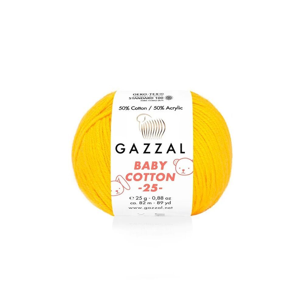 GAZZAL BABY COTTON EL ÖRGÜ İPİ 25 GR 10 LU