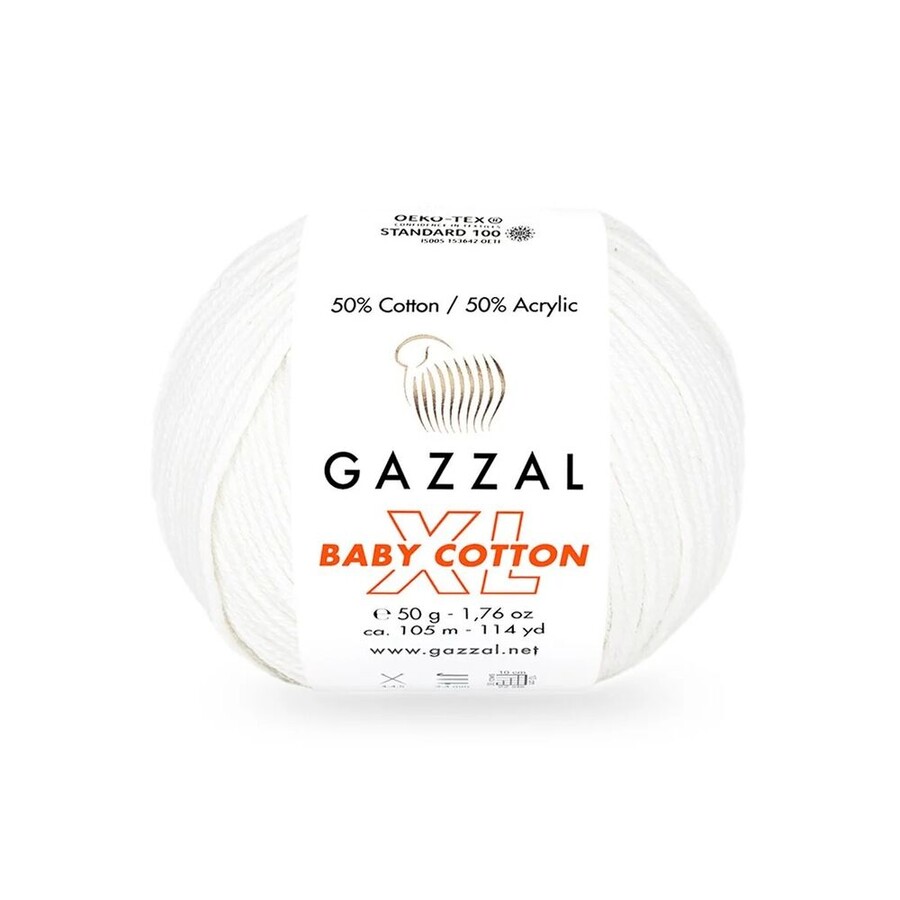 GAZZAL BABY COTTON EL ÖRGÜ İPİ XL 10 LU - Thumbnail