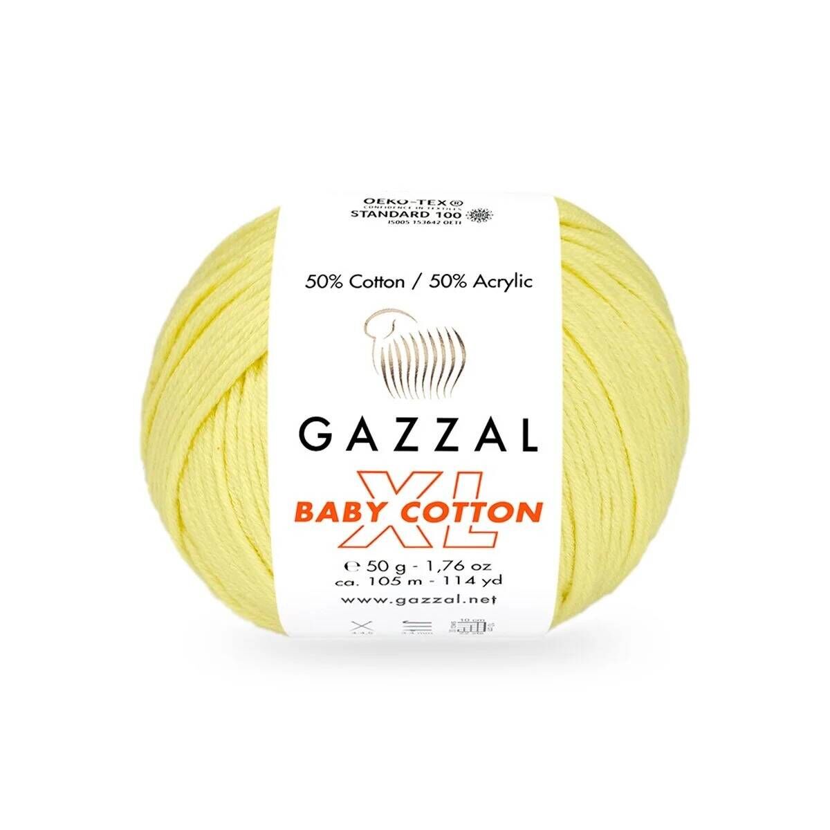 GAZZAL BABY COTTON EL ÖRGÜ İPİ XL 10 LU