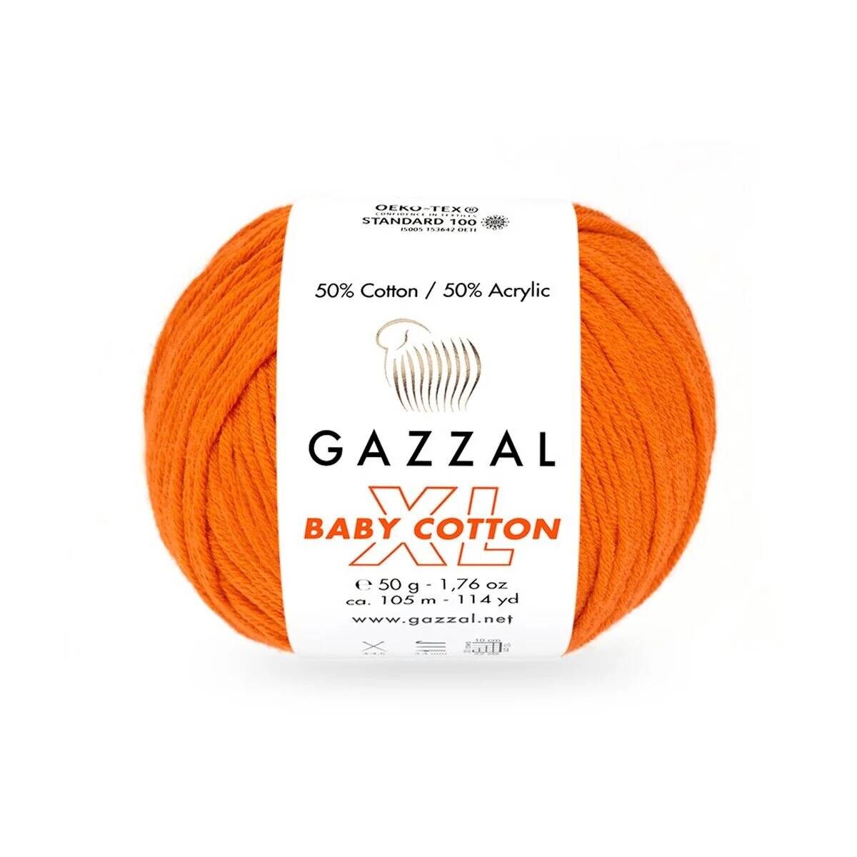 GAZZAL BABY COTTON EL ÖRGÜ İPİ XL 10 LU