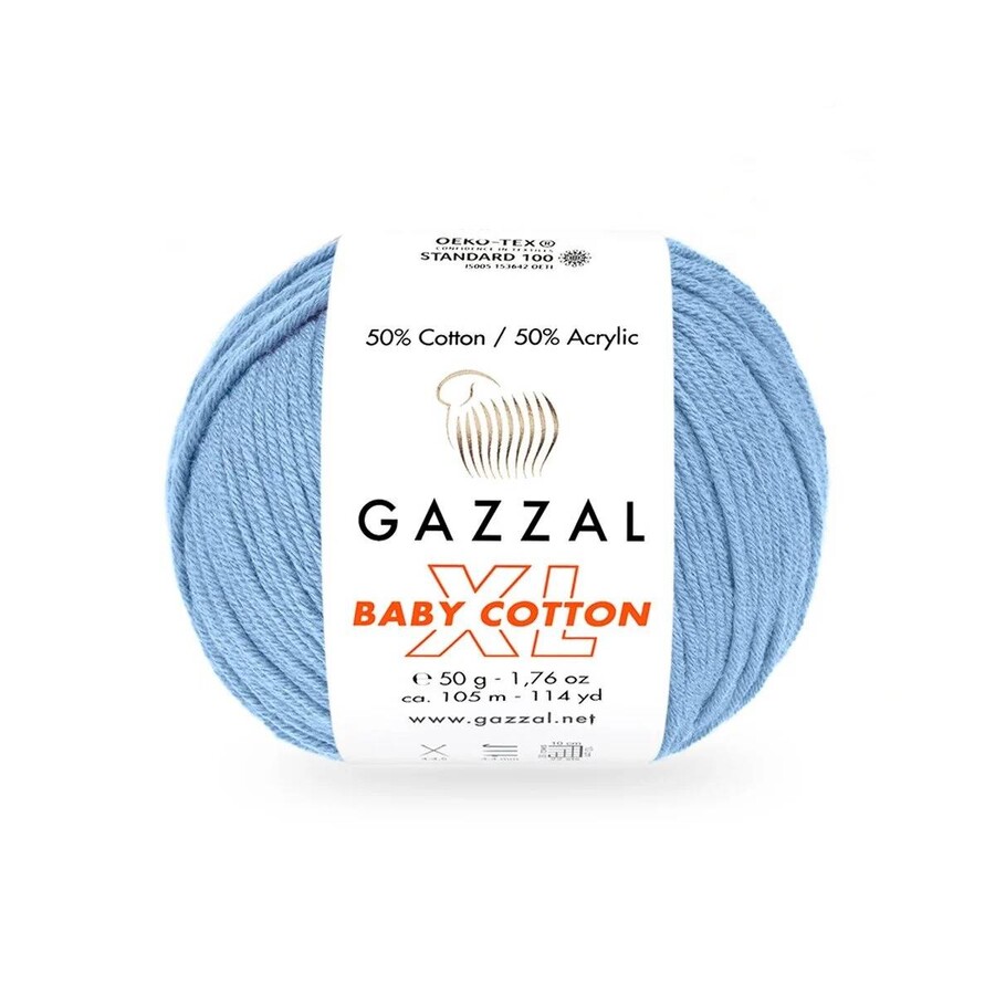 GAZZAL BABY COTTON EL ÖRGÜ İPİ XL 10 LU - Thumbnail