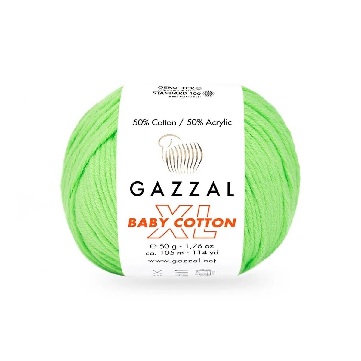 GAZZAL BABY COTTON EL ÖRGÜ İPİ XL 10 LU