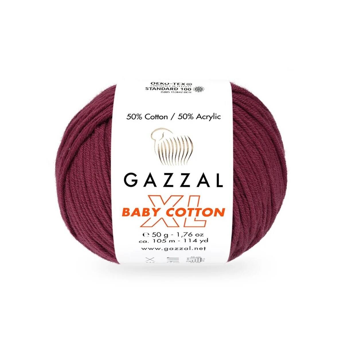 GAZZAL BABY COTTON EL ÖRGÜ İPİ XL 10 LU