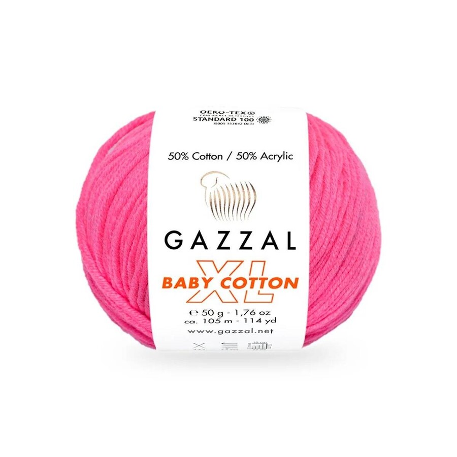 GAZZAL BABY COTTON EL ÖRGÜ İPİ XL 10 LU - Thumbnail