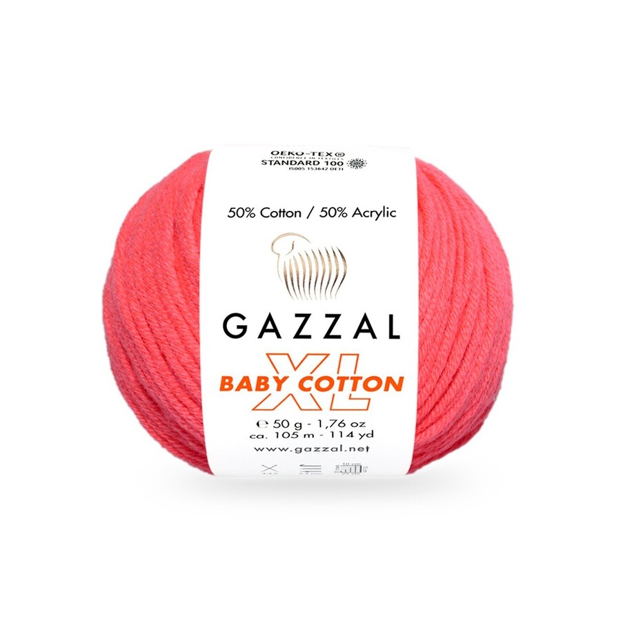 GAZZAL BABY COTTON EL ÖRGÜ İPİ XL 10 LU - Thumbnail