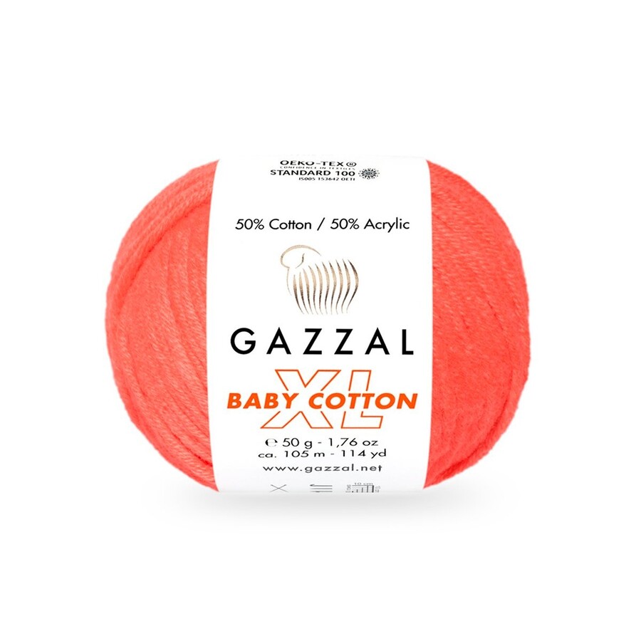 GAZZAL BABY COTTON EL ÖRGÜ İPİ XL 10 LU - Thumbnail