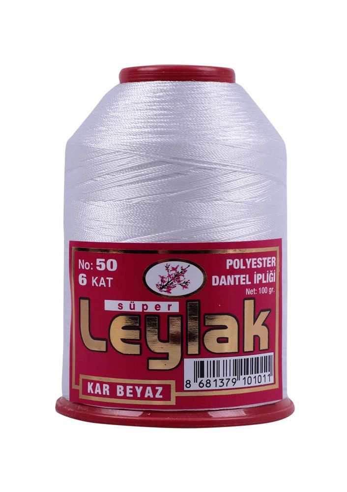 LEYLAK POLYESTER DANTEL İPİ NO 50 100 GR 6 ADET