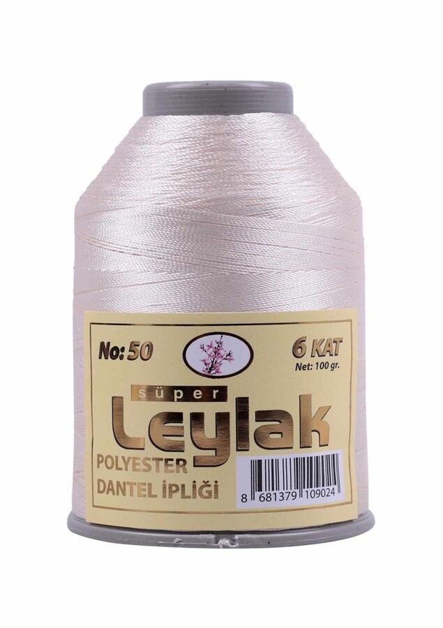 LEYLAK POLYESTER DANTEL İPİ 100 GR NO 50 6 ADET - Thumbnail