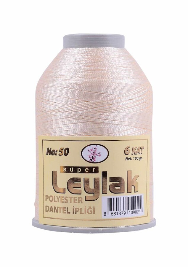 LEYLAK POLYESTER DANTEL İPİ 100 GR NO 50 6 ADET - Thumbnail